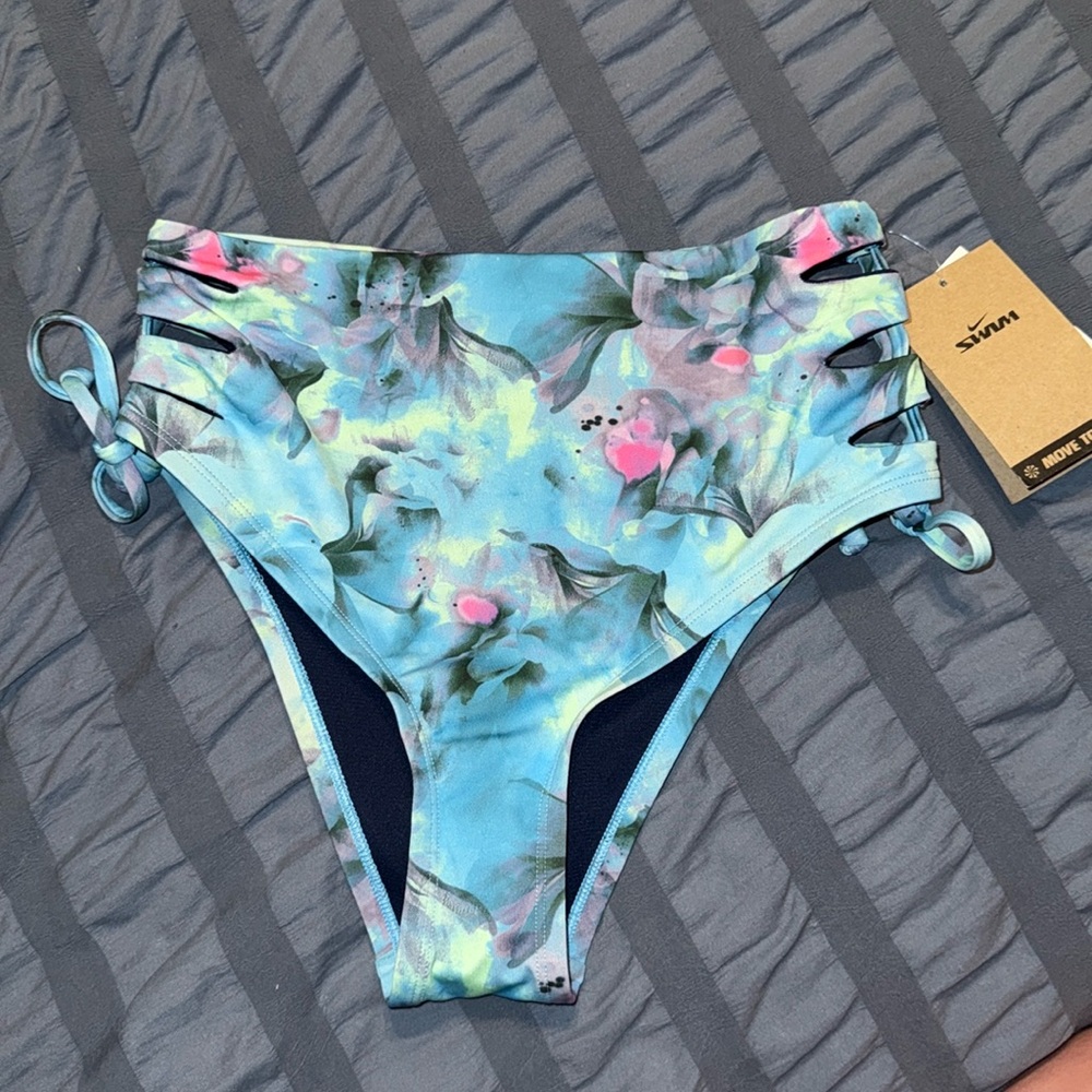 Nike Swim Bikini Bottom Swim NEW Floral Size Small, Large